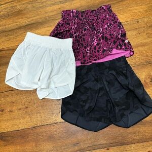 Bundle of lululemon shorts size 4